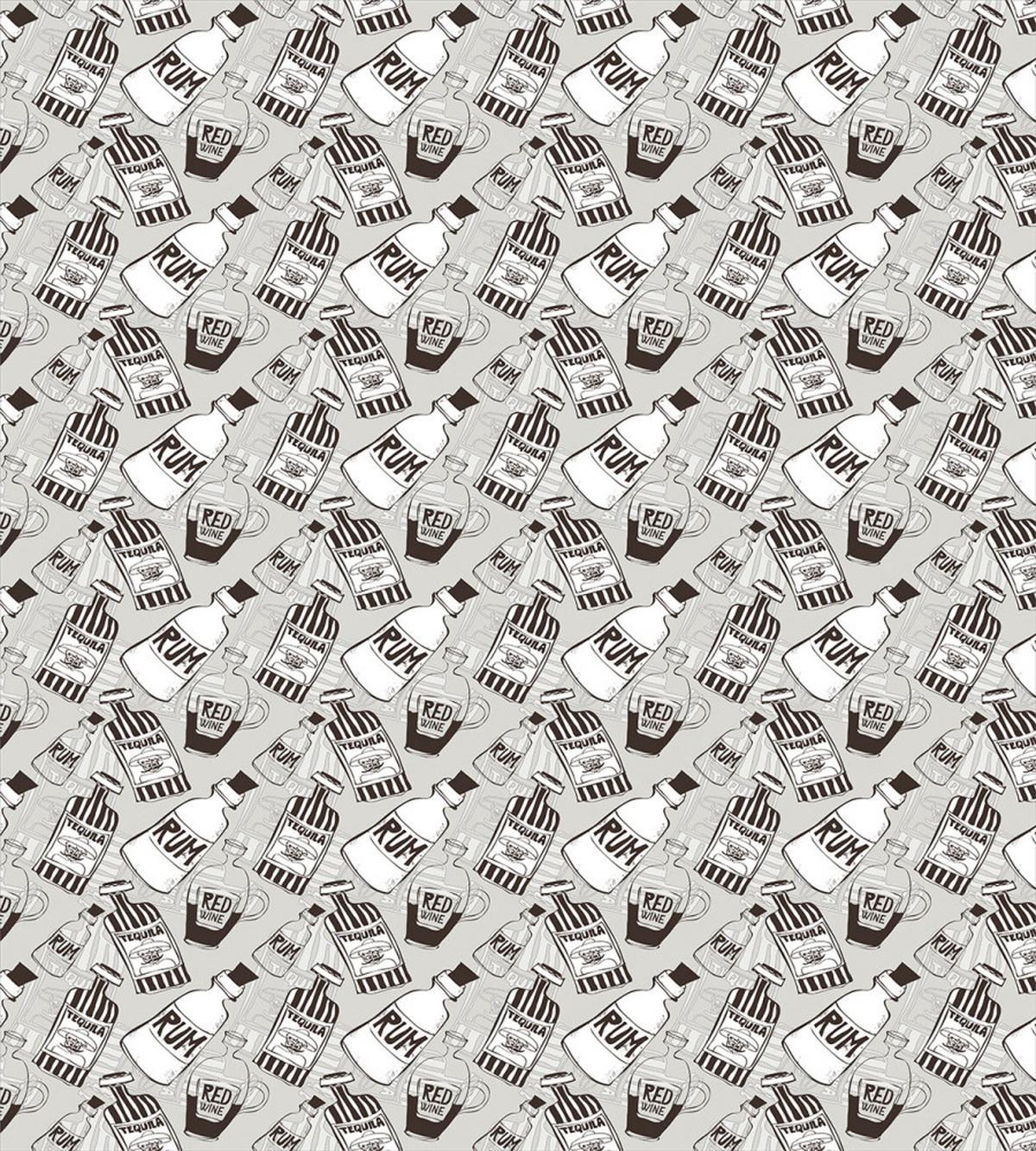 Hand Drawn Drink Bottles — Pattern