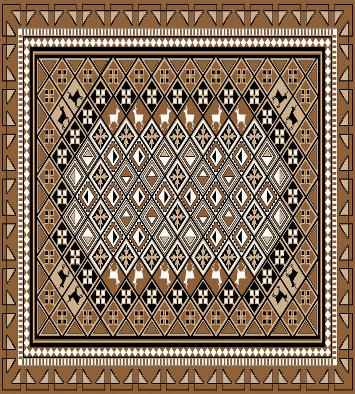 Checks and Deer — Pattern