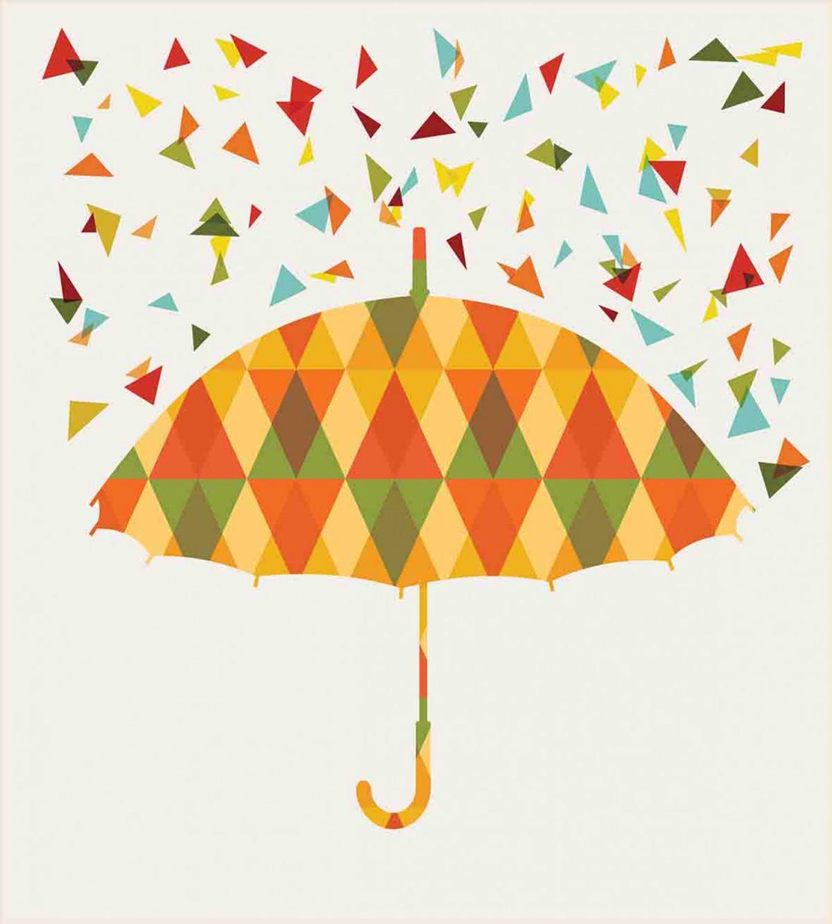 Triangles Umbrella — Pattern