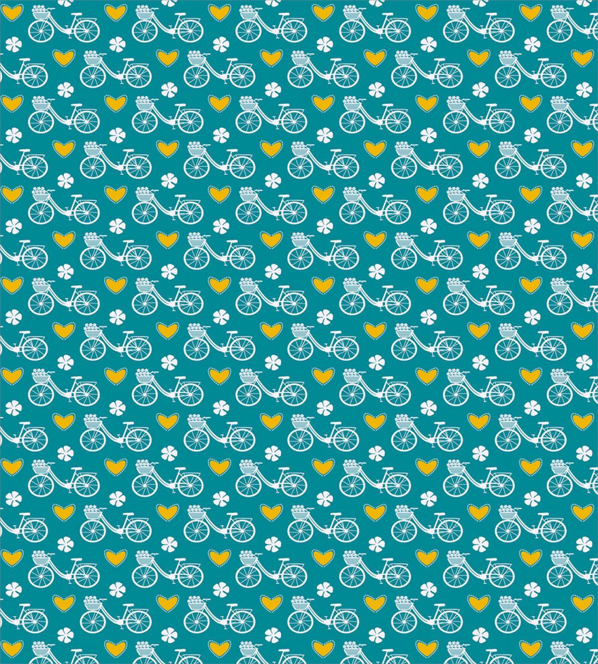City Bike with Flowers — Pattern