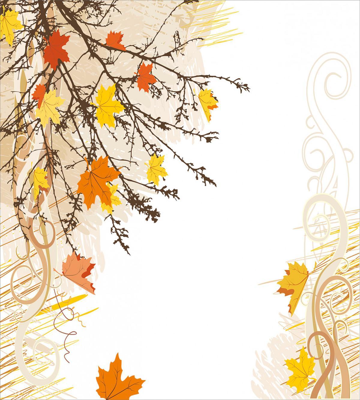 Maple Leaves in Autumn — Pattern