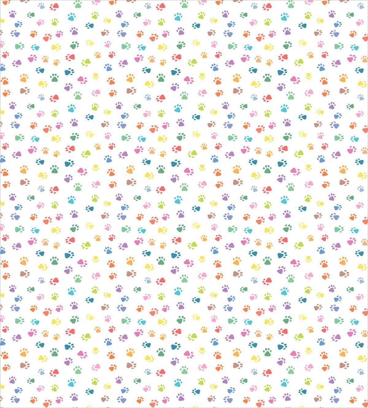 Footprints Cats Dogs Paws — Pattern