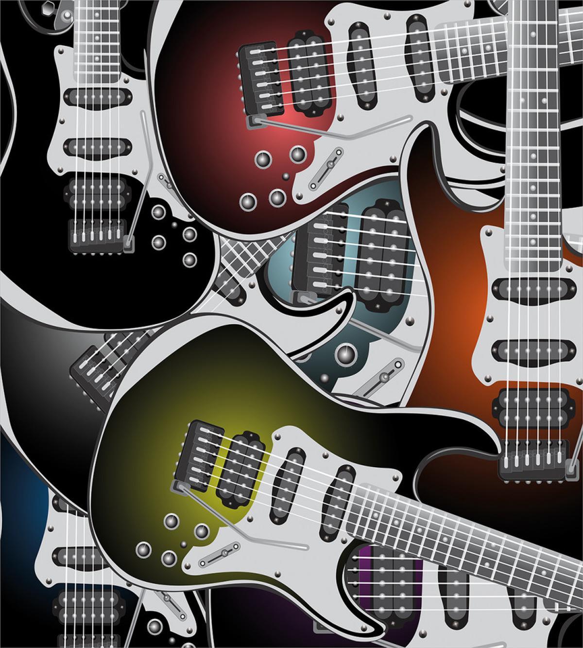 Colorful Guitars — Pattern