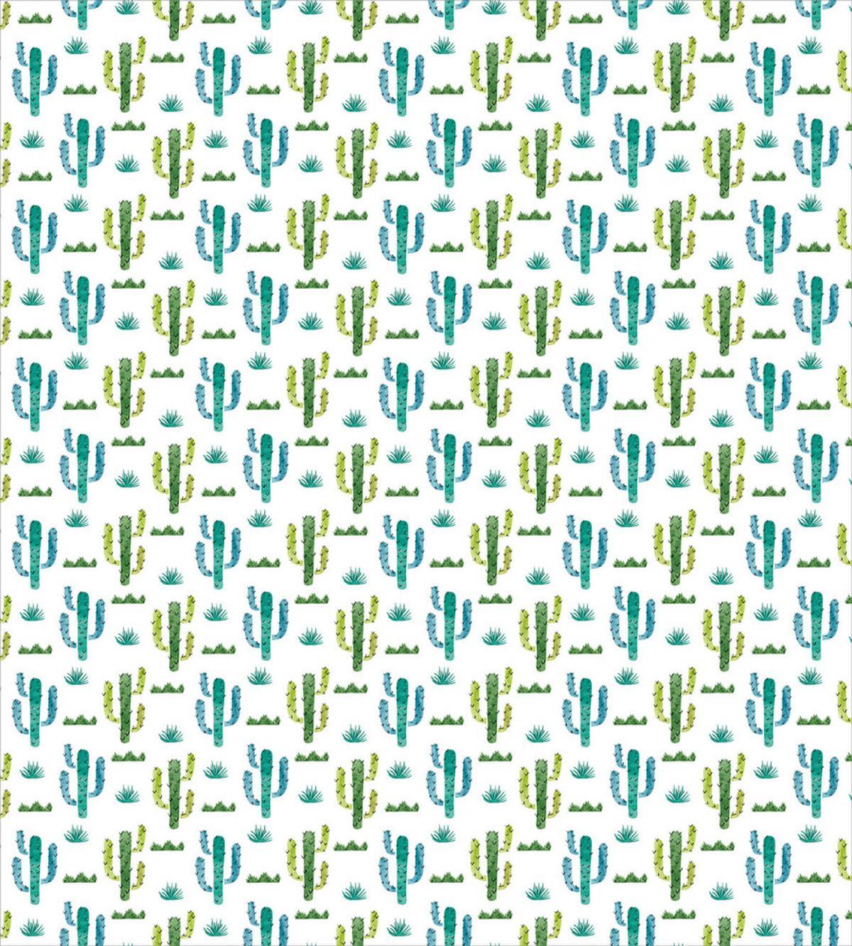 Watercolor Cacti and Herbs — Pattern