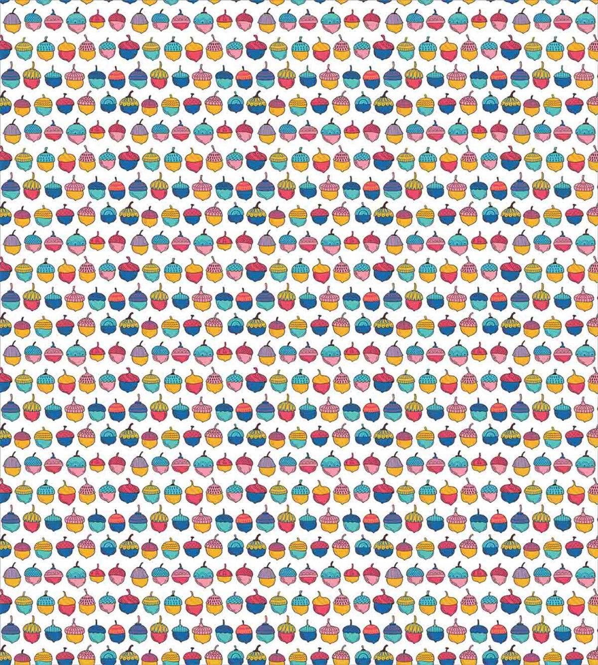 Abstract Colorful Nuts — Pattern
