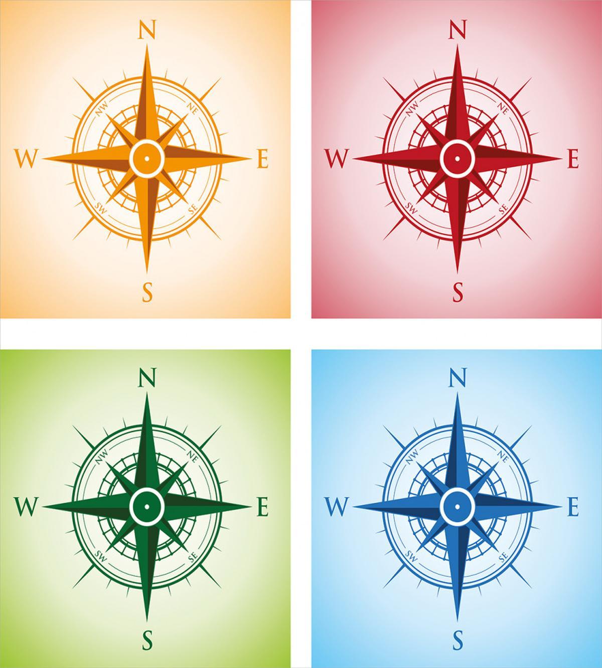 Colorful Windroses — Pattern