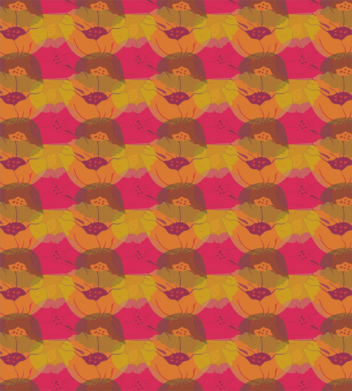Intertwined Flowers Leaves — Pattern