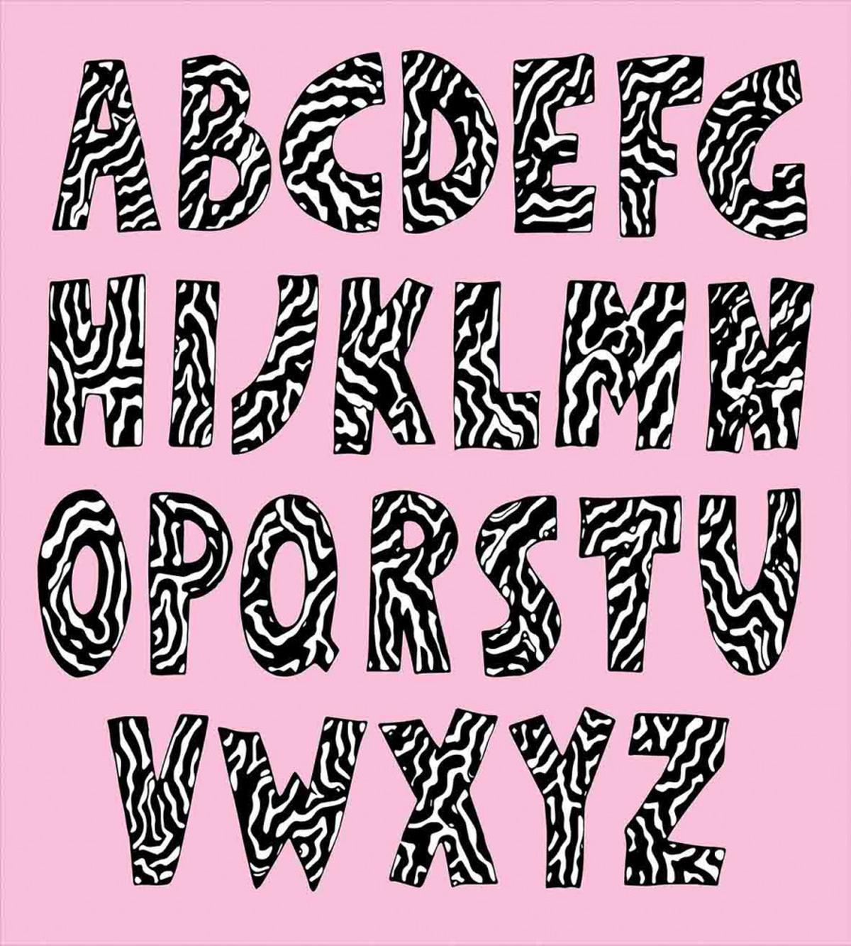 Funky Letters Trippy — Pattern