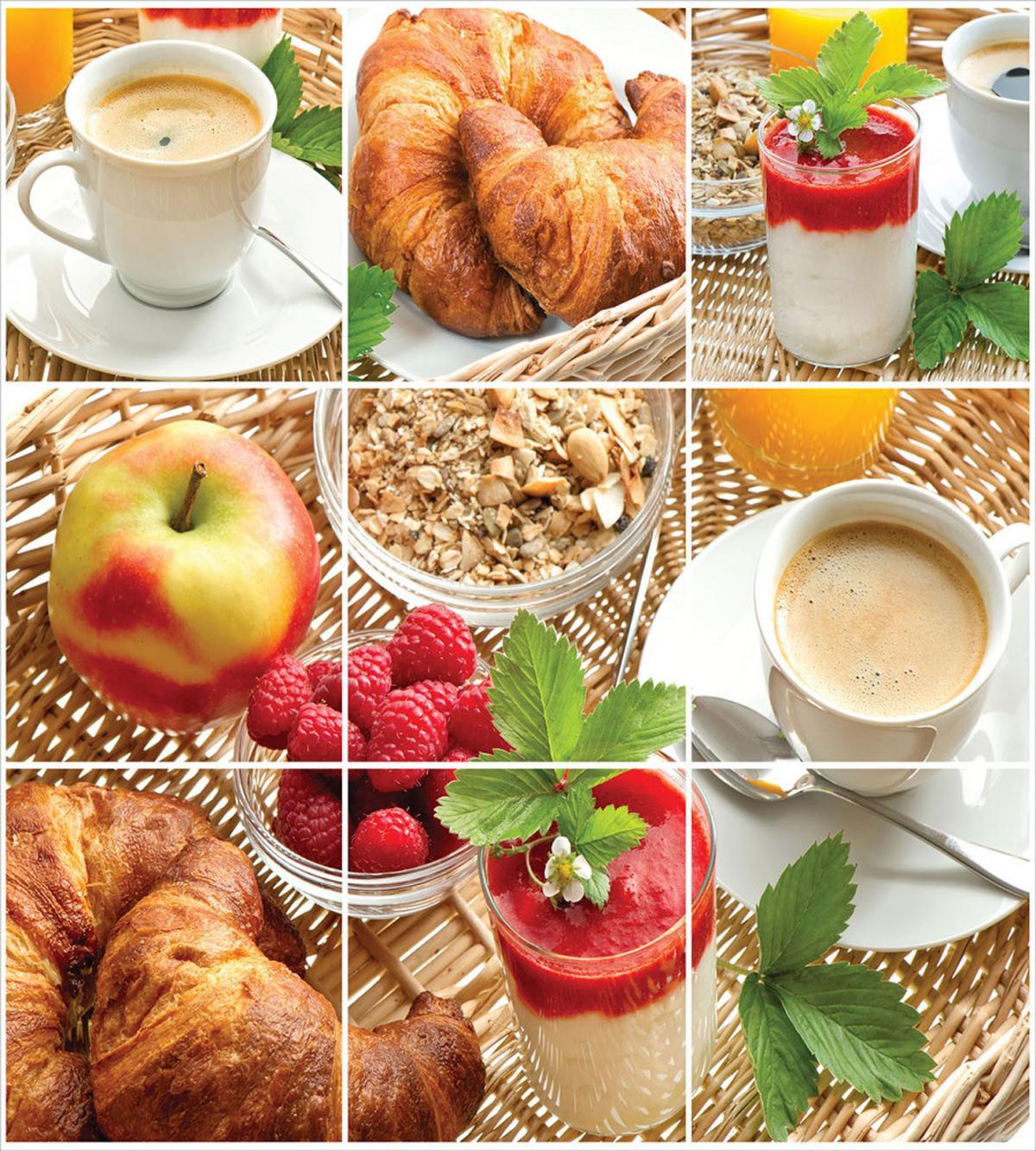 Croissants Juice Yogurt — Pattern