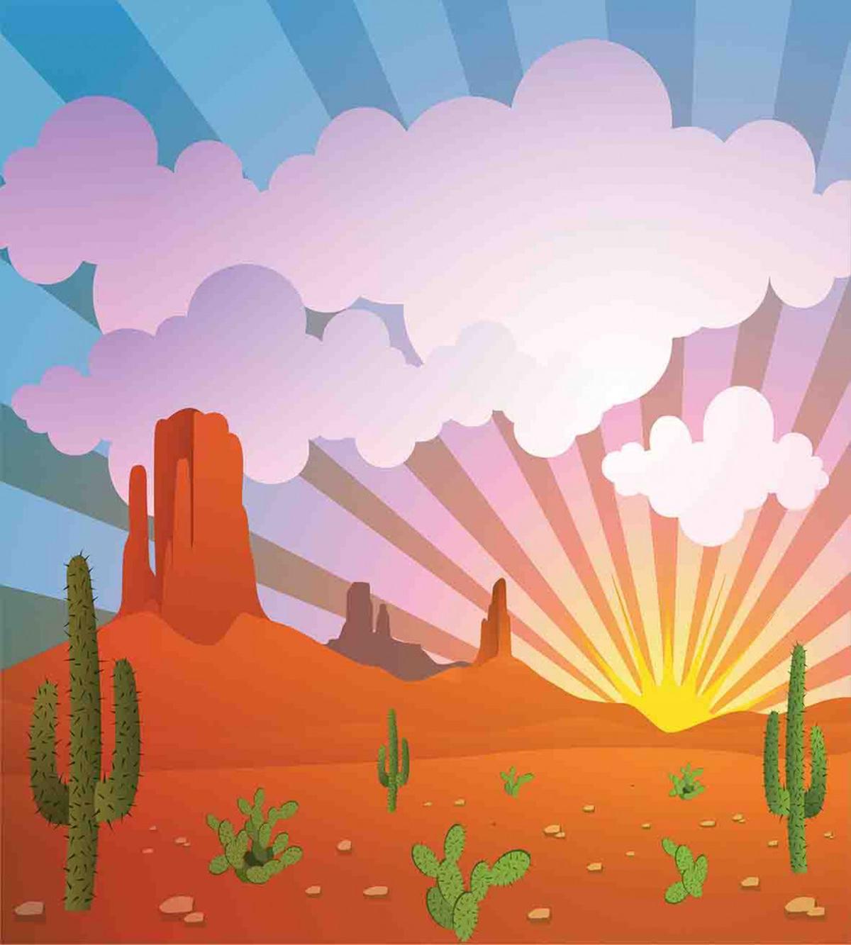 Abstract Desert Sunset — Pattern