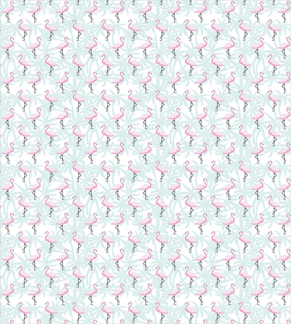 Palm Trees Pink Birds — Pattern
