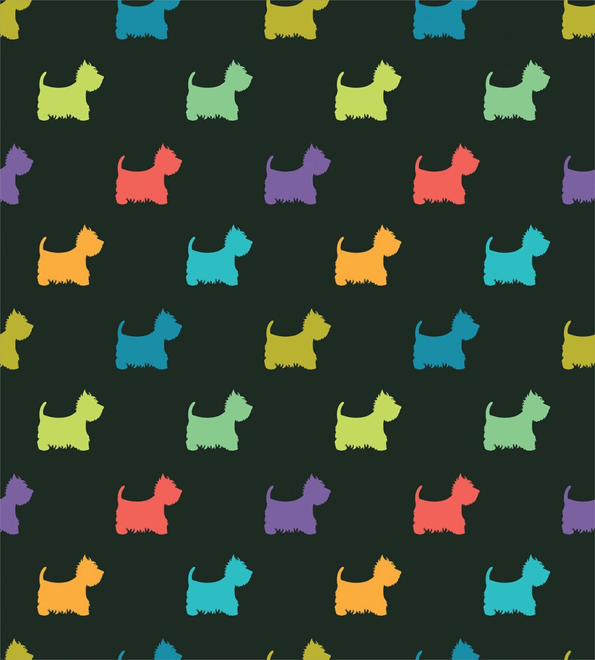 Terrier Silhouettes — Pattern
