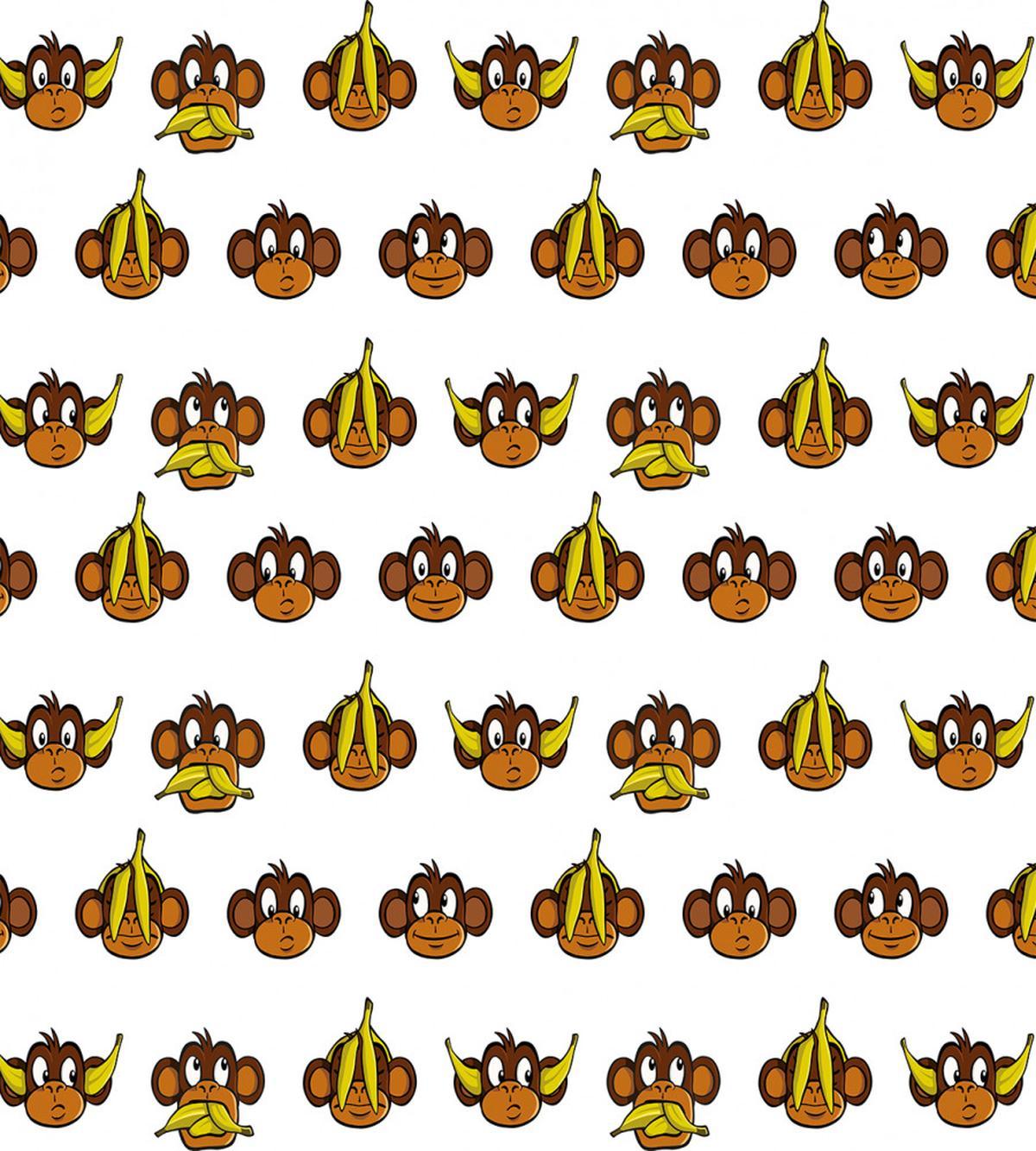 Funny Monkeys Bananas — Pattern