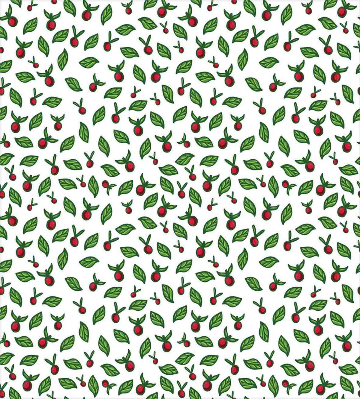 Leaves with Berry Fruits — Pattern
