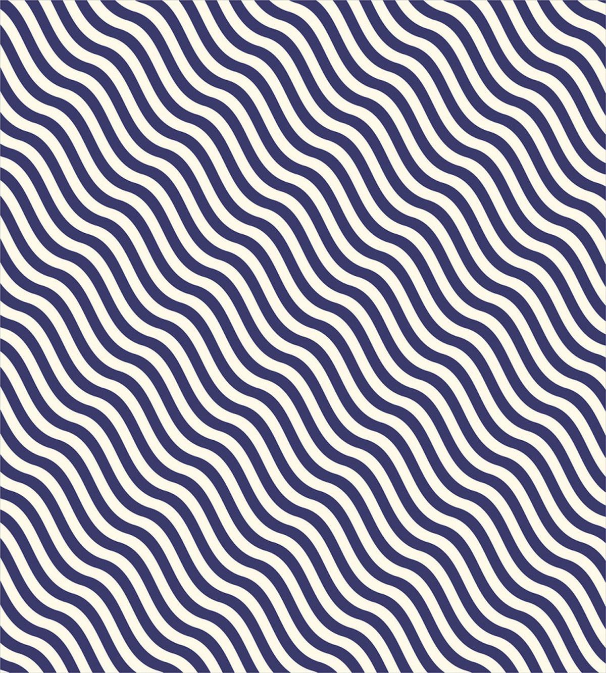 Wavy Stripes Dark Blue — Pattern