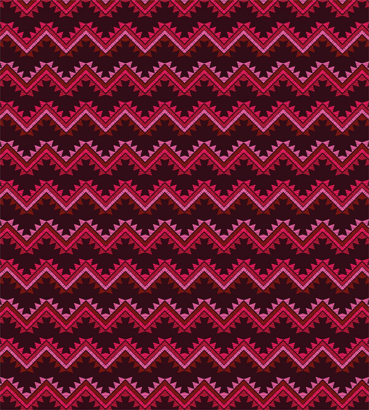 Ethnic Chevrons in Warm Tones — Pattern