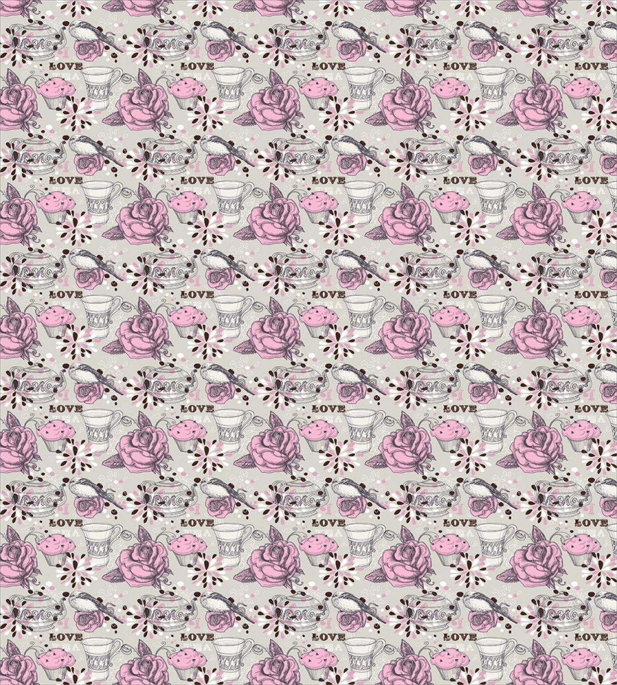 Romantic Roses Birds — Pattern
