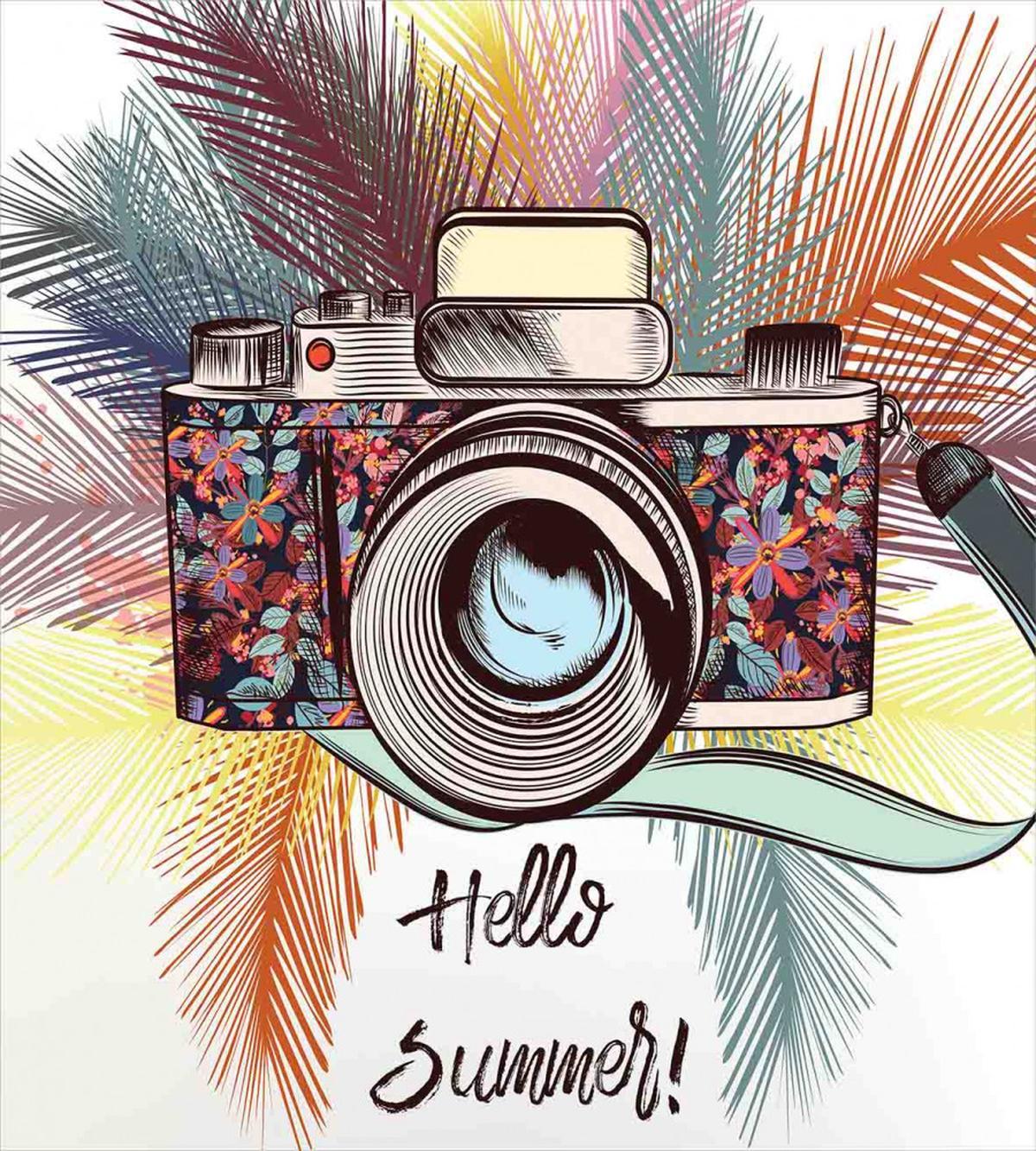 Hello Summer Calligraphy — Pattern