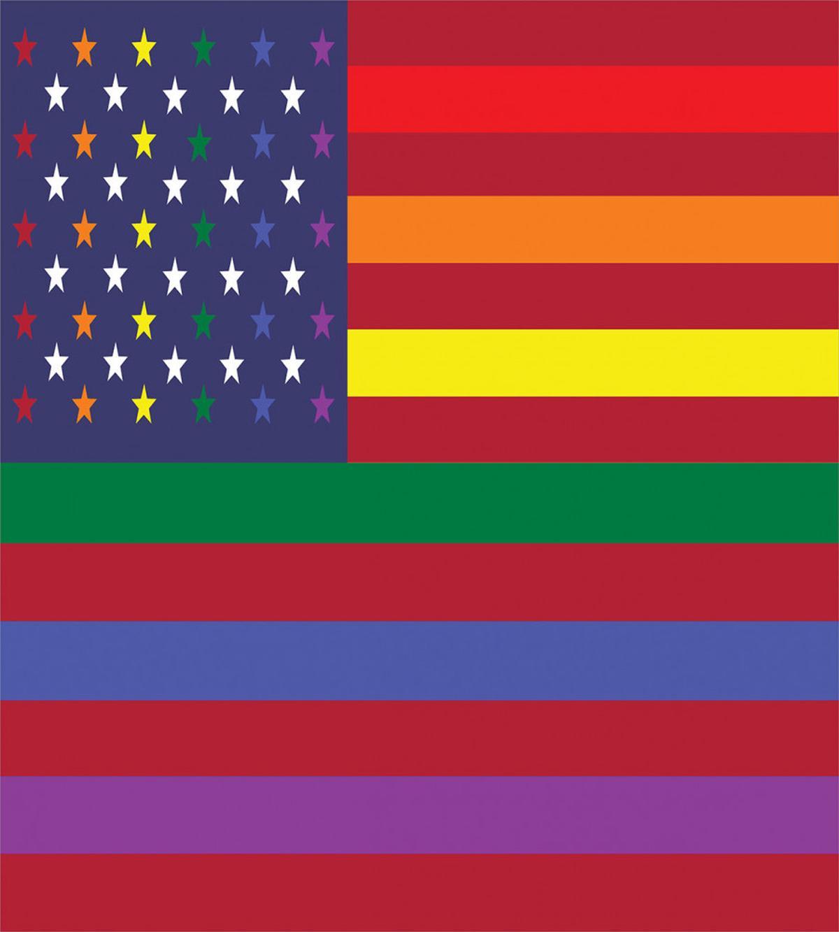 Gay Concept American Flag — Pattern