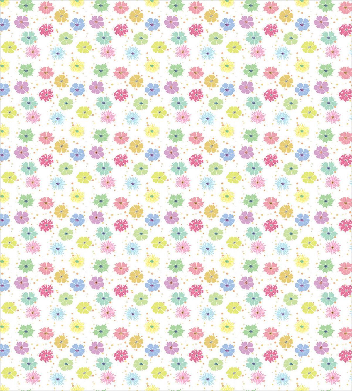 Colorful Paint Blots Flowers — Pattern