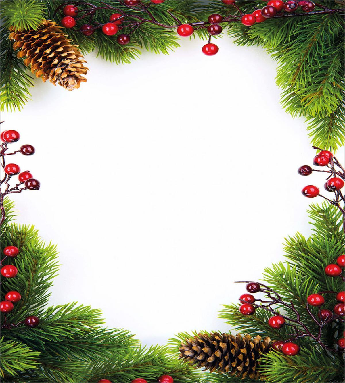 Xmas Frame Pine Cones — Pattern