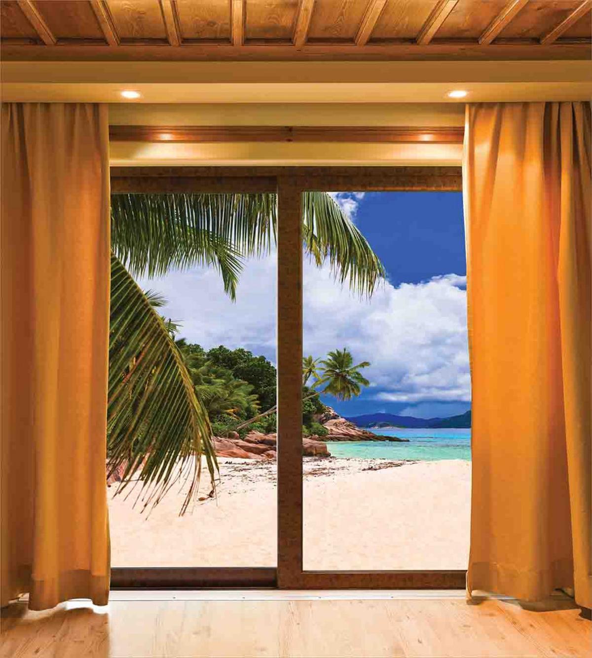Tropical Exotic Seashore View — Pattern