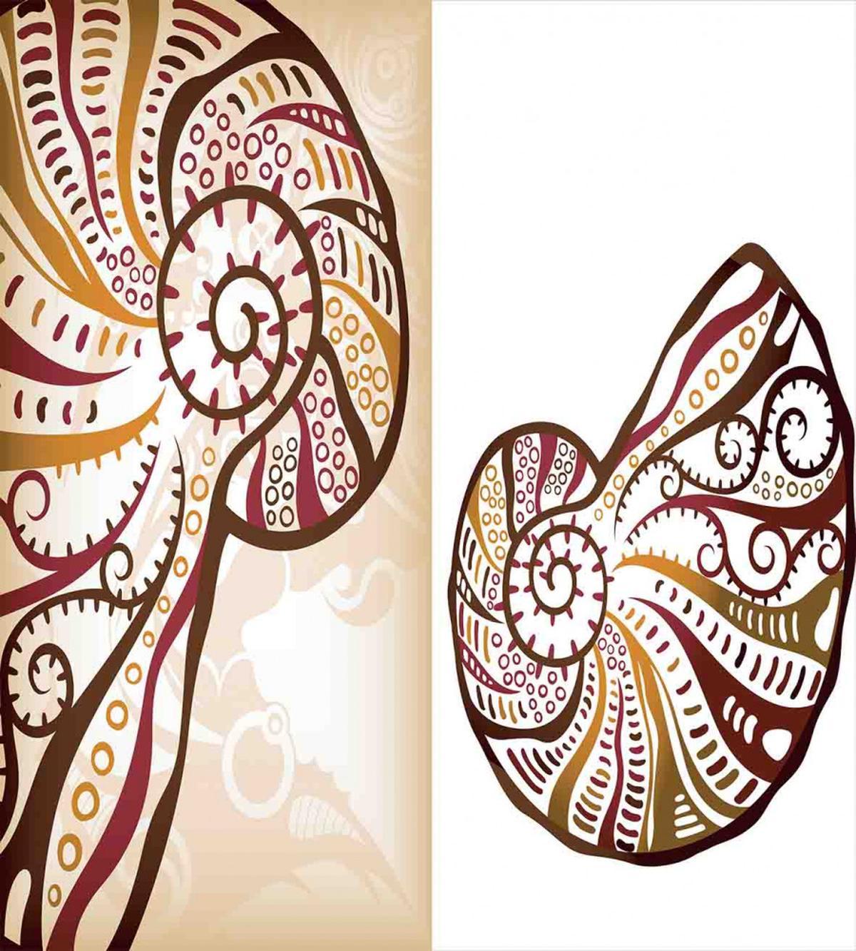 Seashells Abstract Boho — Pattern