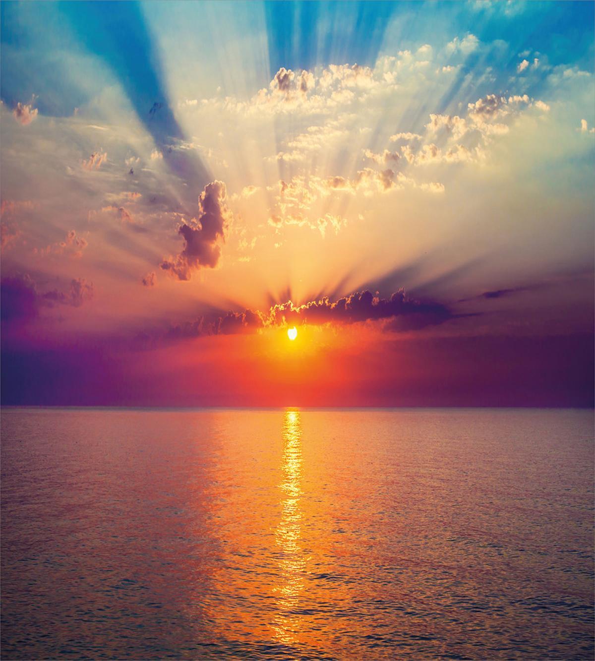 Dawn Sea Tranquil View — Pattern
