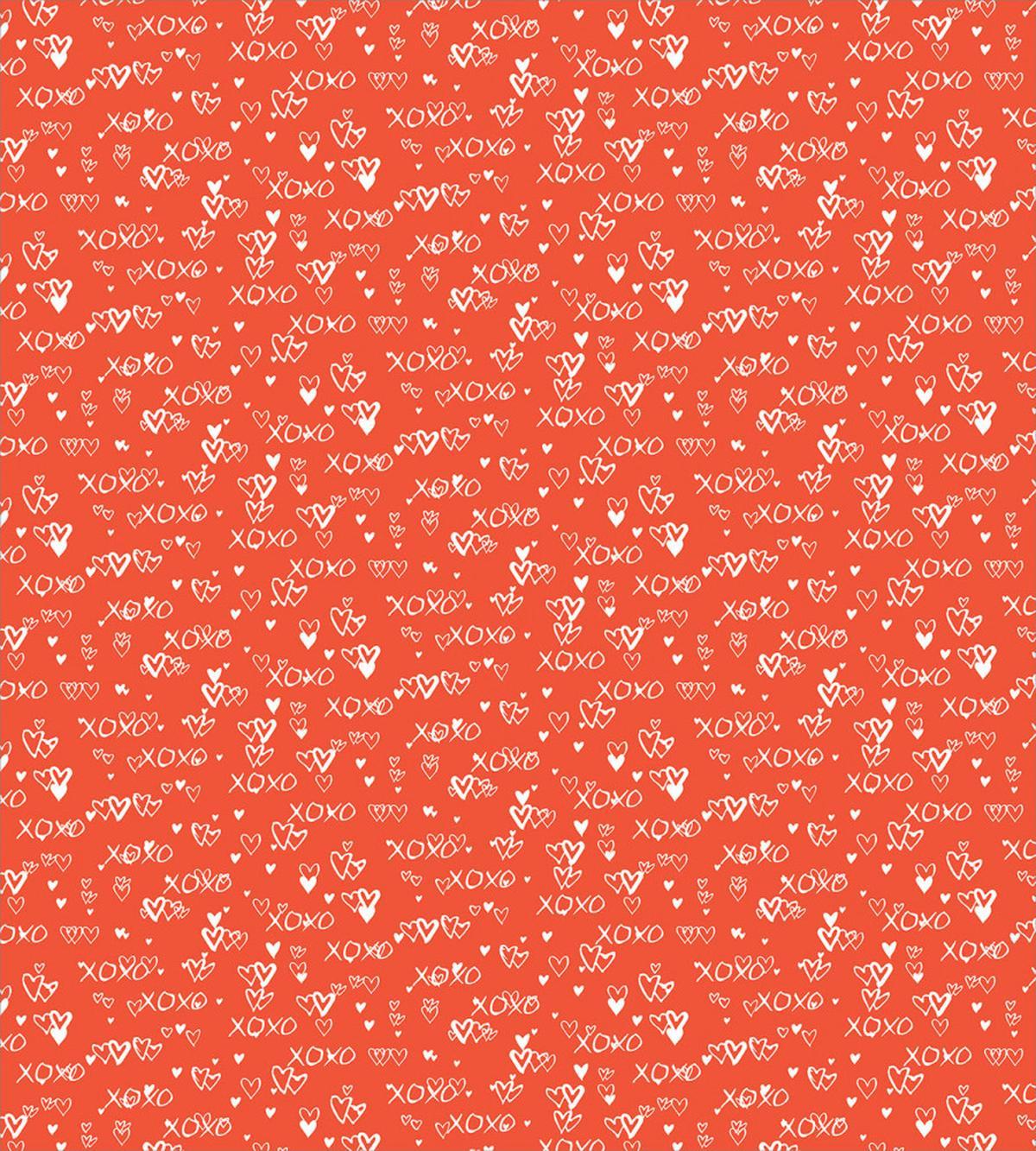 Hand Paint Hearts Word of Love — Pattern