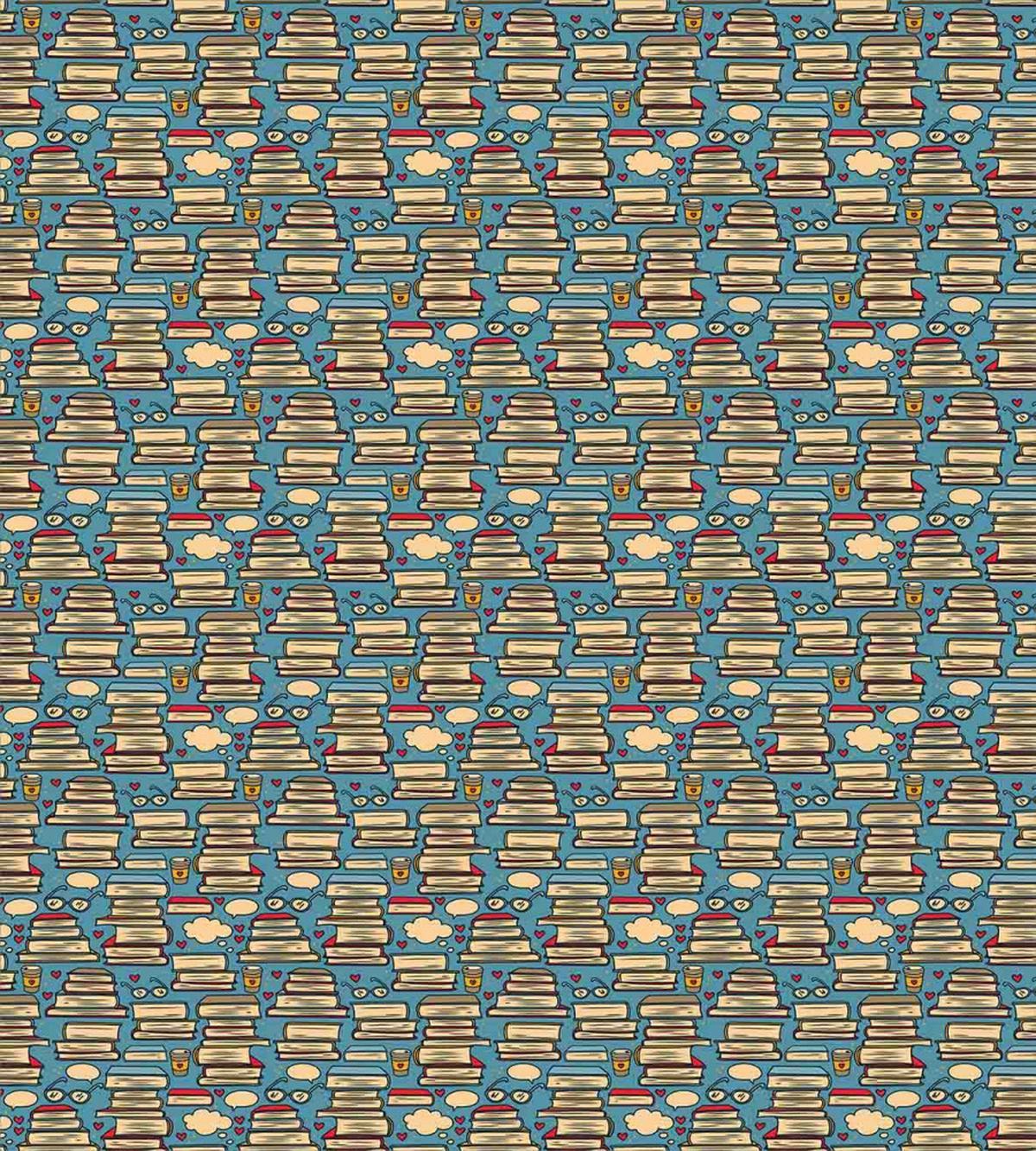 Stack of Books Coffee — Pattern
