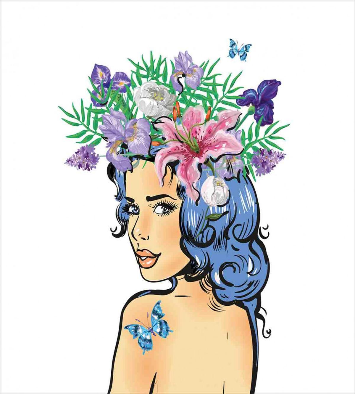 Floral Spring Woman Teen — Pattern