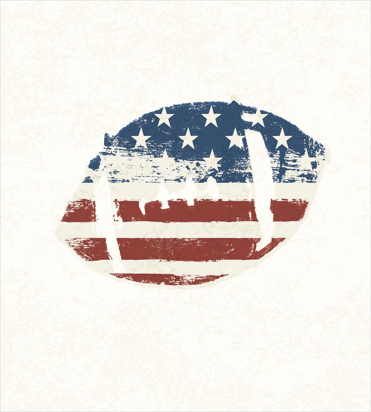 American Flag Football — Pattern