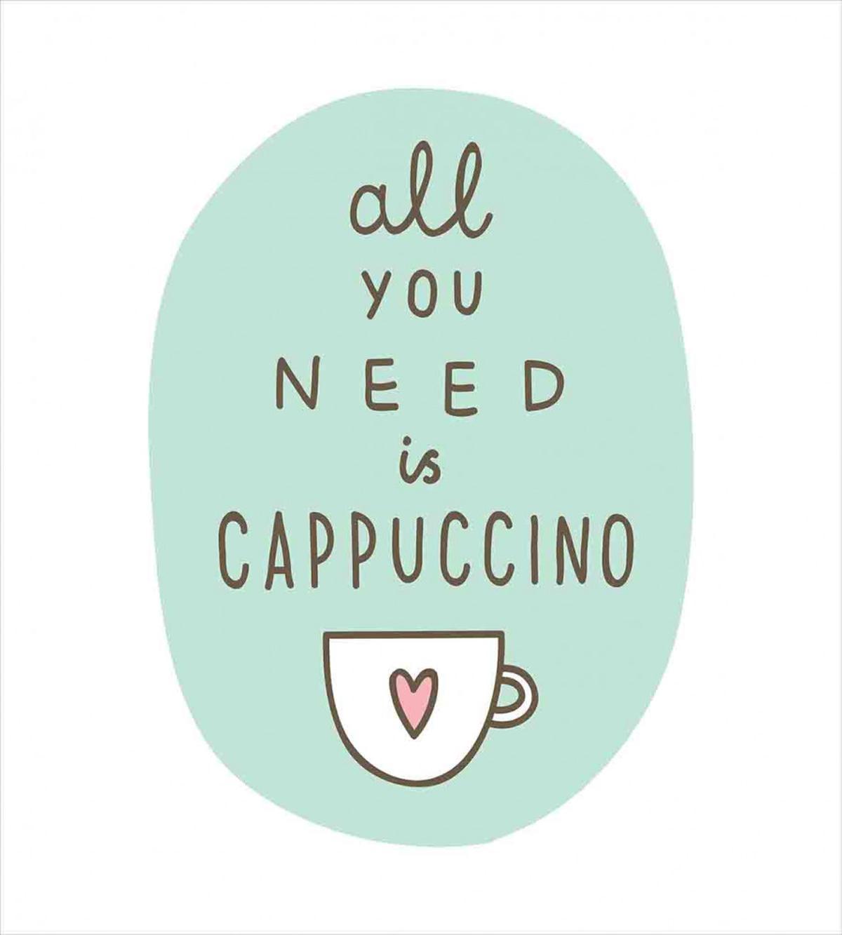 Coffee Words Heart — Pattern