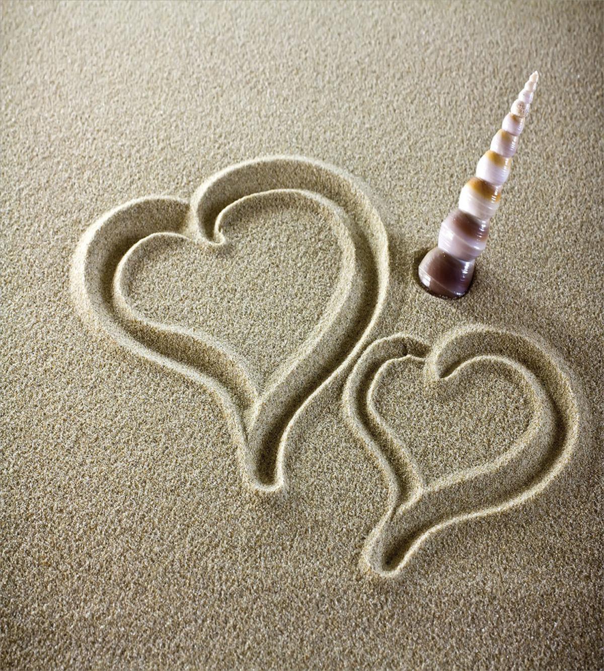 Hearts and Sink Seashell Sand — Pattern