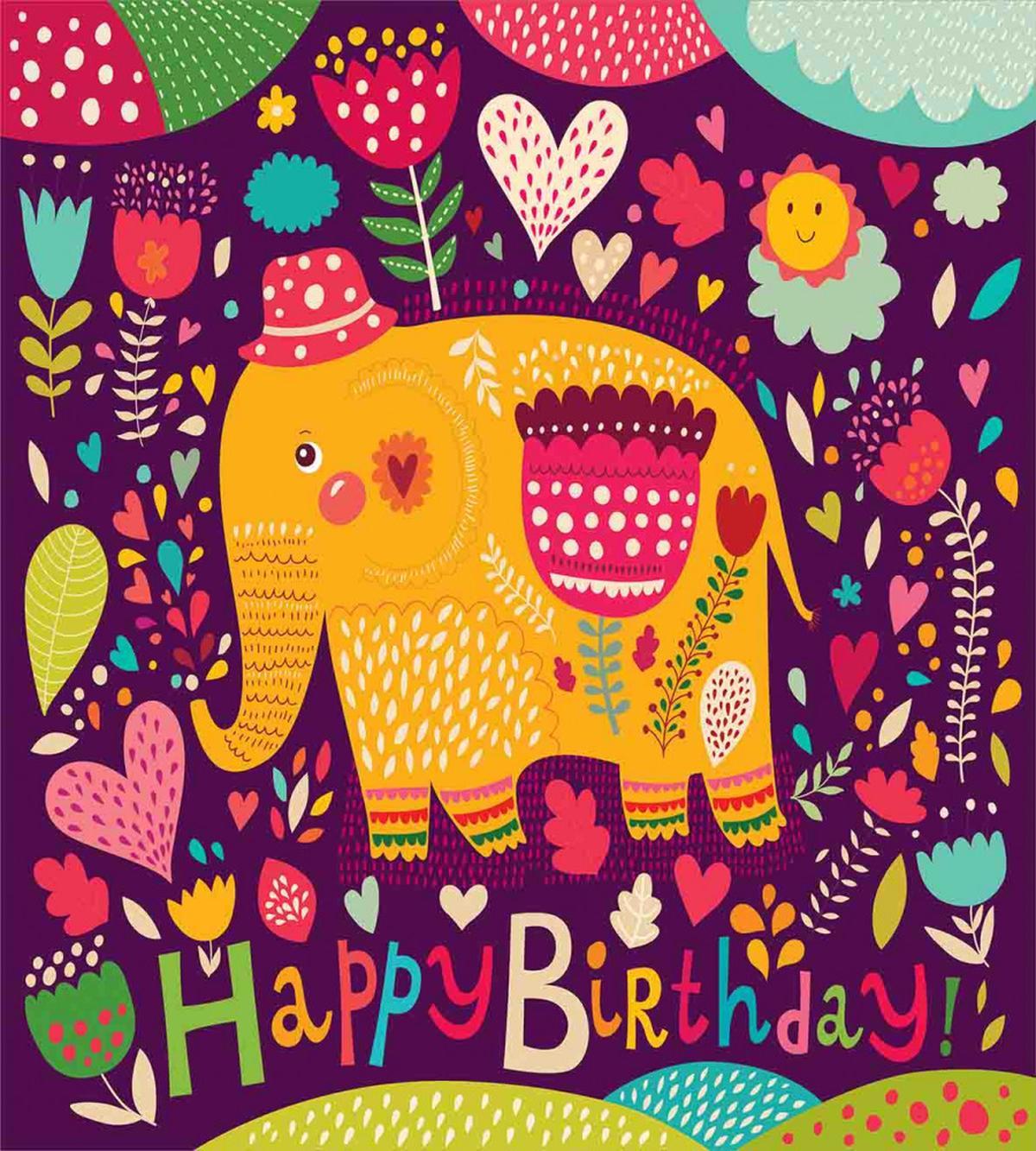 Doodle Birthday Animal — Pattern