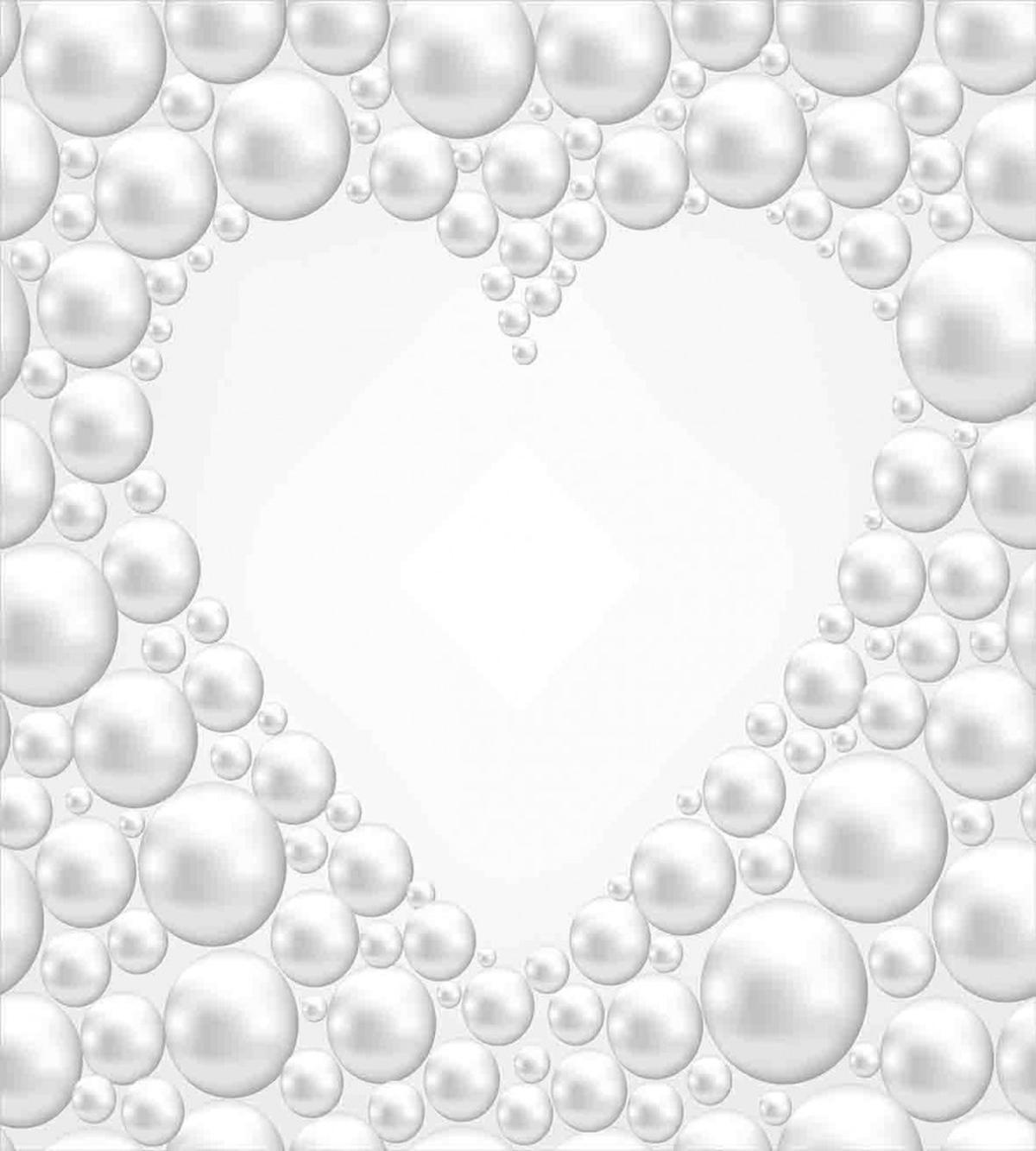 Pearls in Heart Shape — Pattern