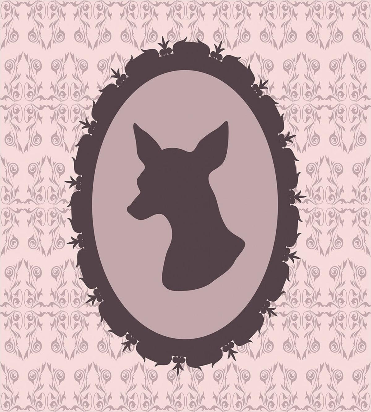 Dog Silhouette in Vintage — Pattern