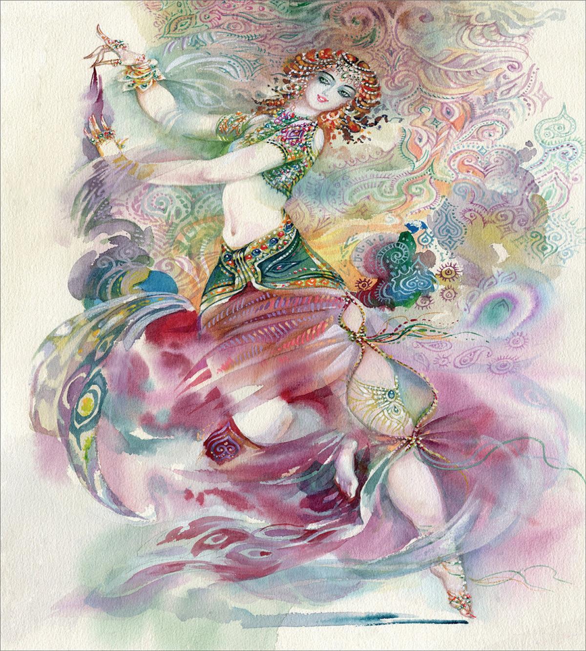 Oriental Dancer Girl — Pattern
