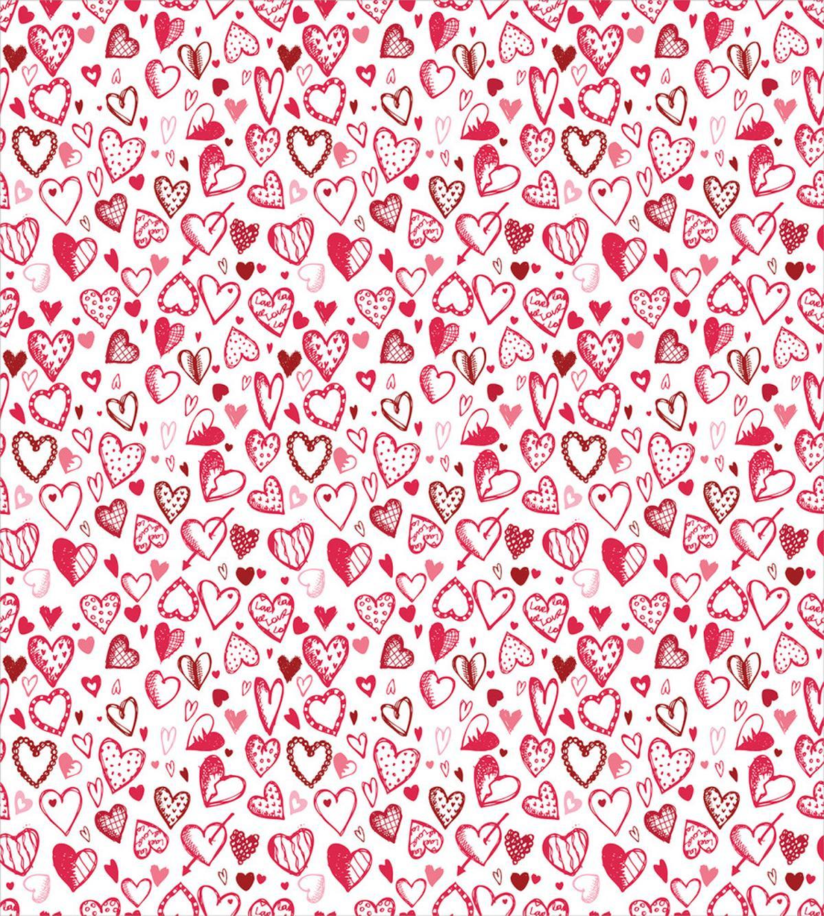 Sketch Style Hearts — Pattern