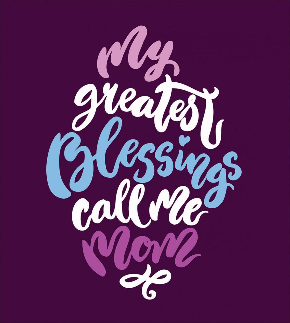 Calligraphic Message Mother — Pattern