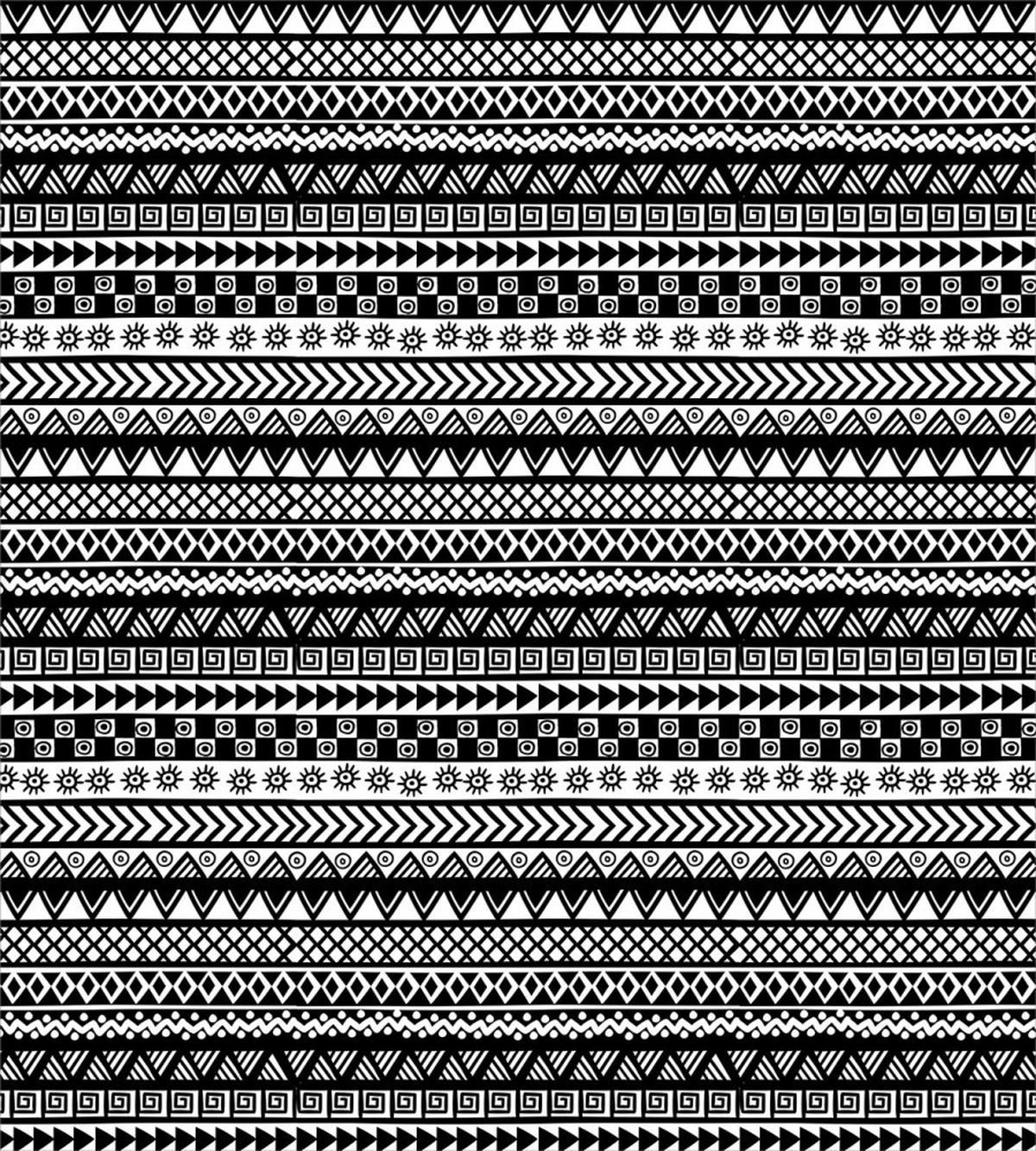 Monochrome Geometrical Tribal — Pattern