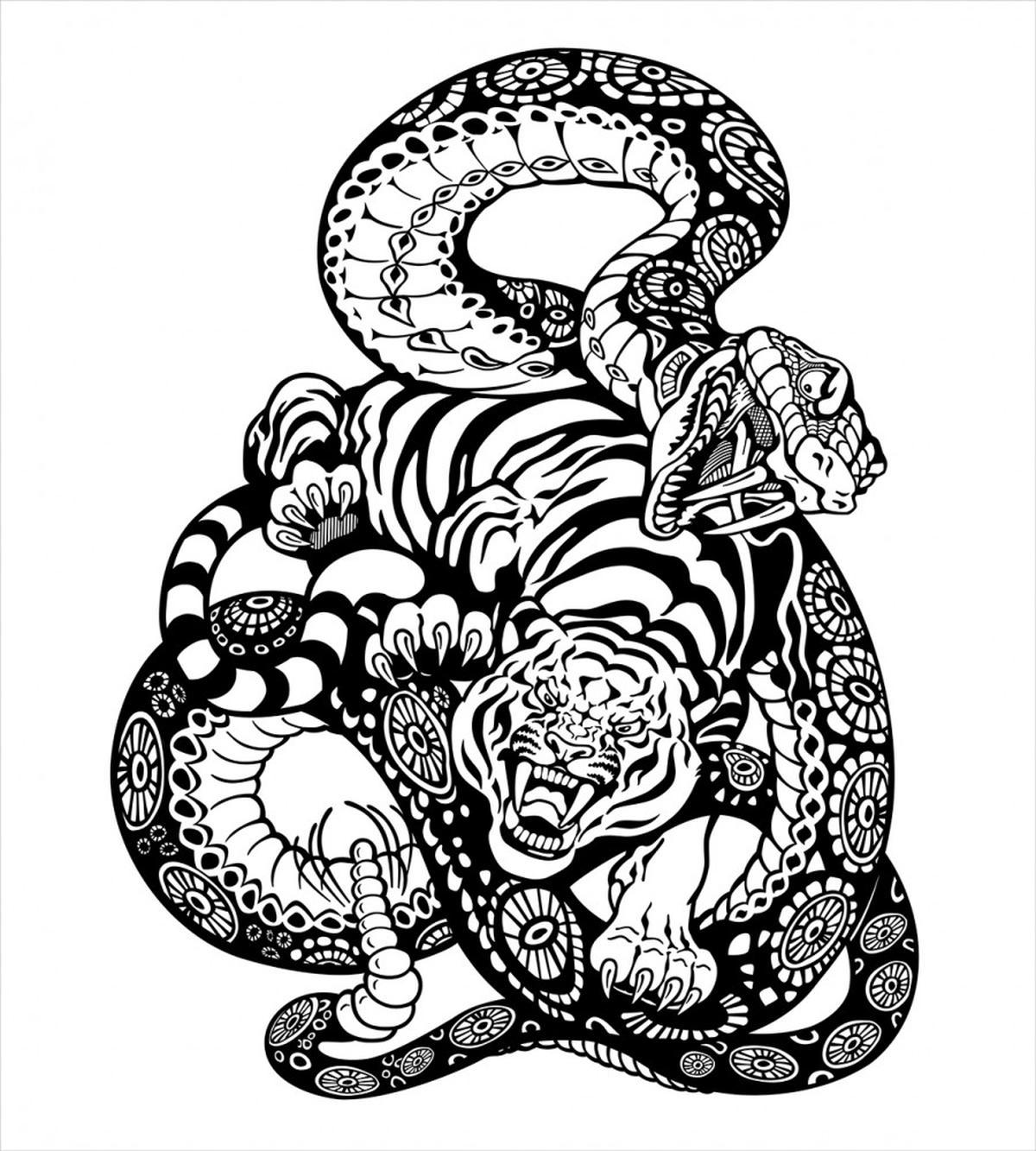 Snake and Tiger Pattern — Pattern