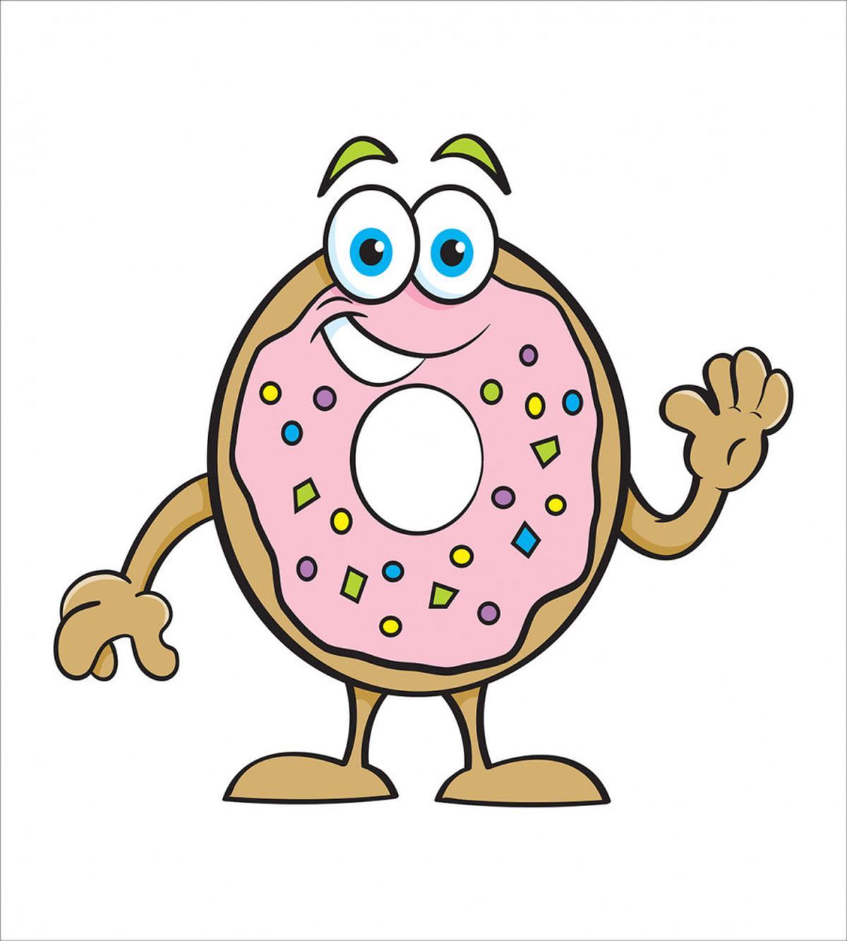 Waving Donut with Sprinkles — Pattern