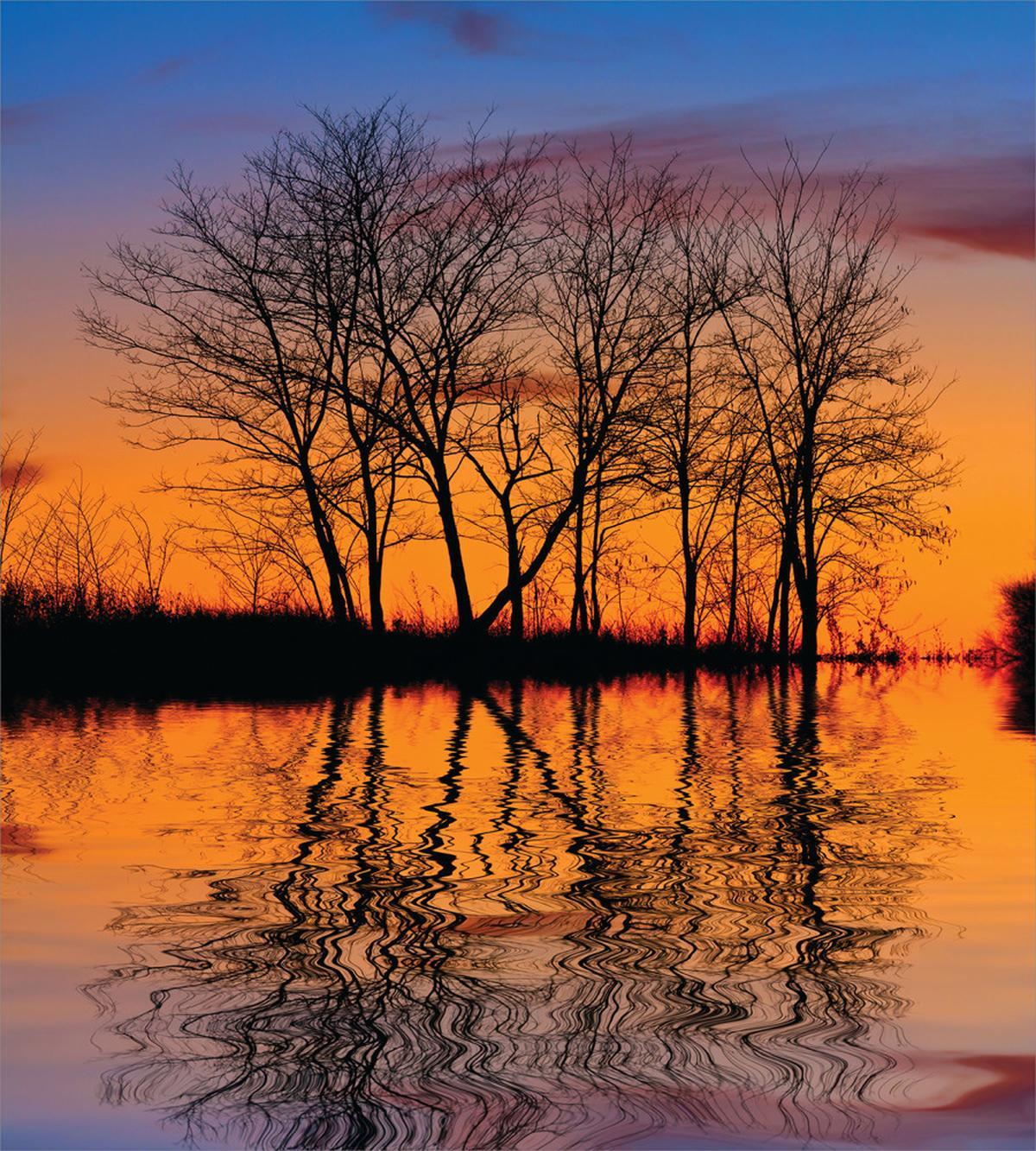 Sunset by Lake View — Pattern