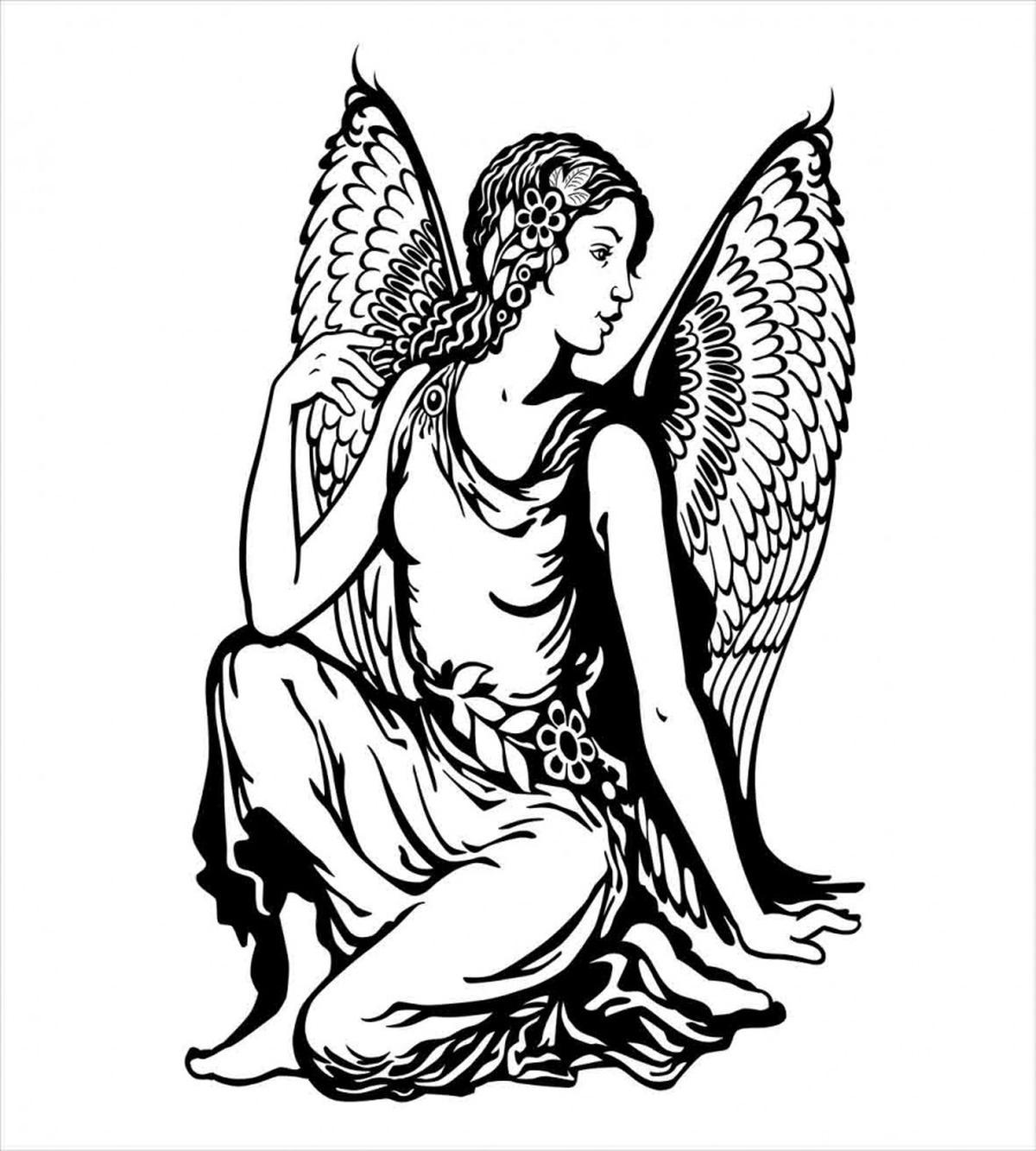 Young Angel Tattoo — Pattern