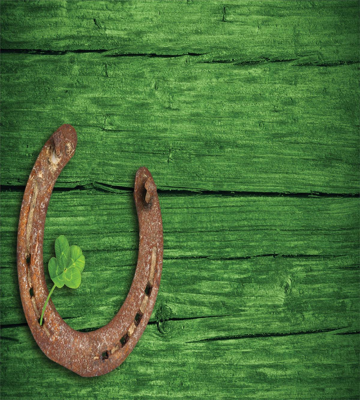 Rusty Horseshoe Shamrock — Pattern