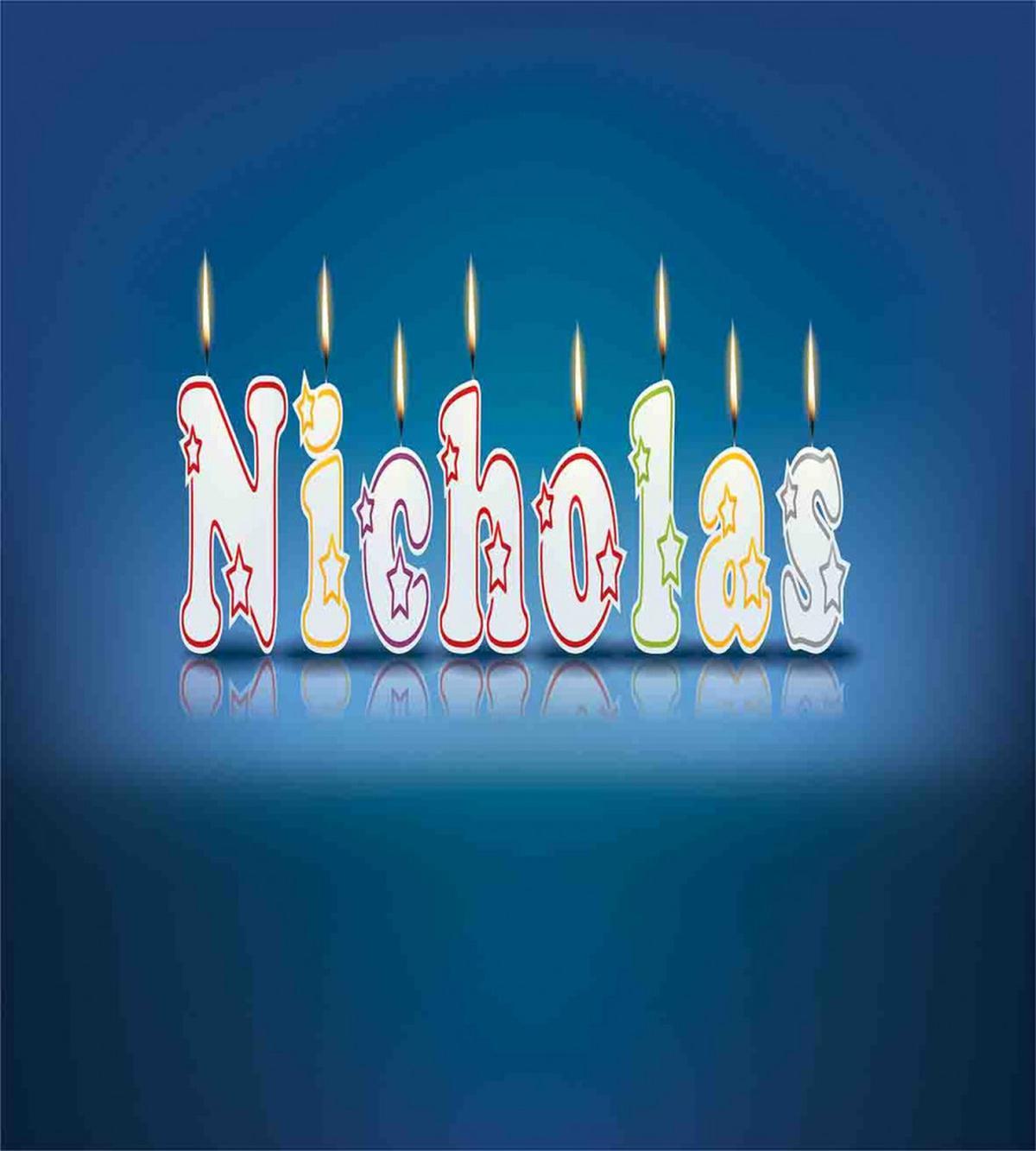 Boys Name Party Candle — Pattern