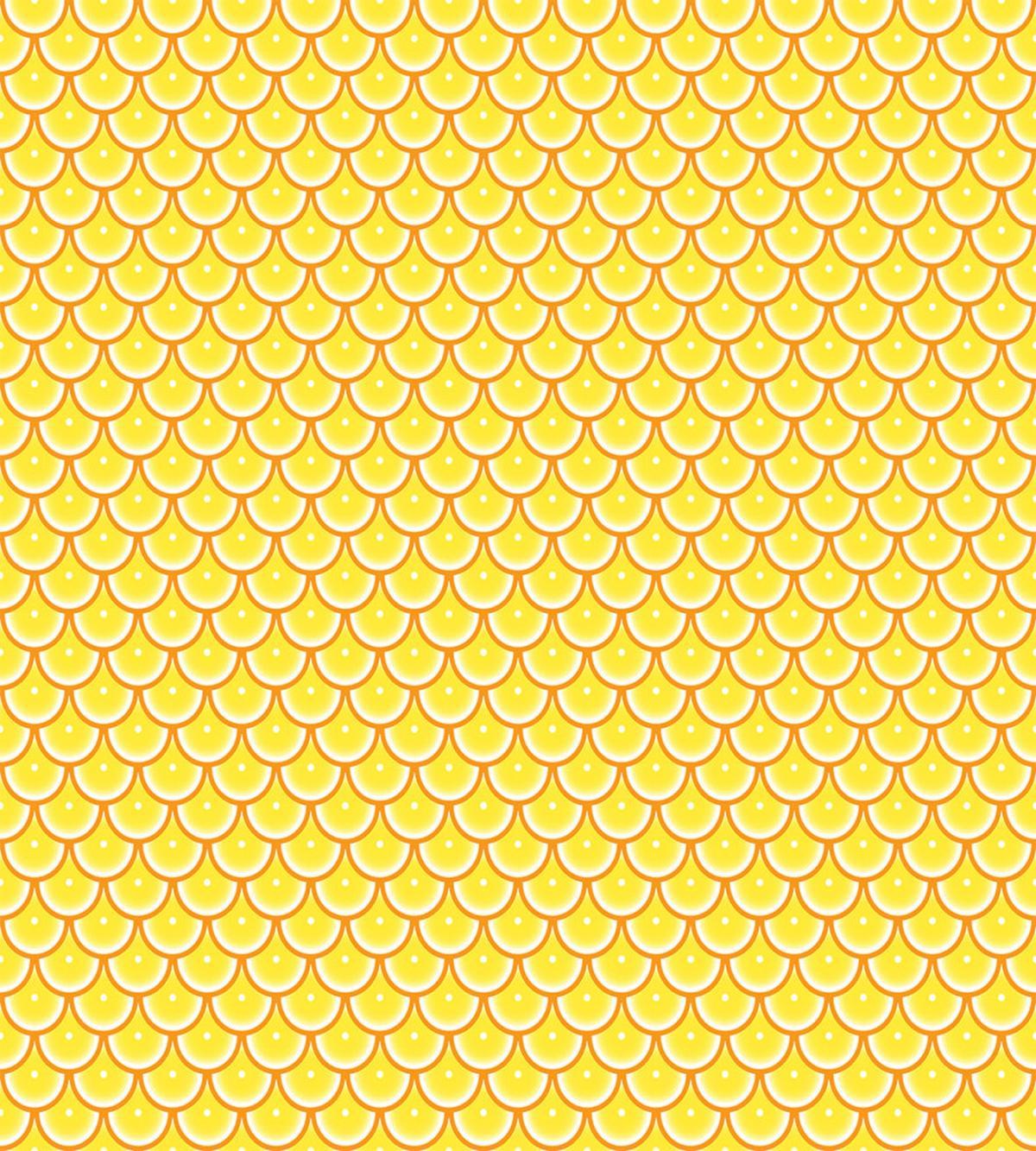 Retro Citrus Round Slices — Pattern