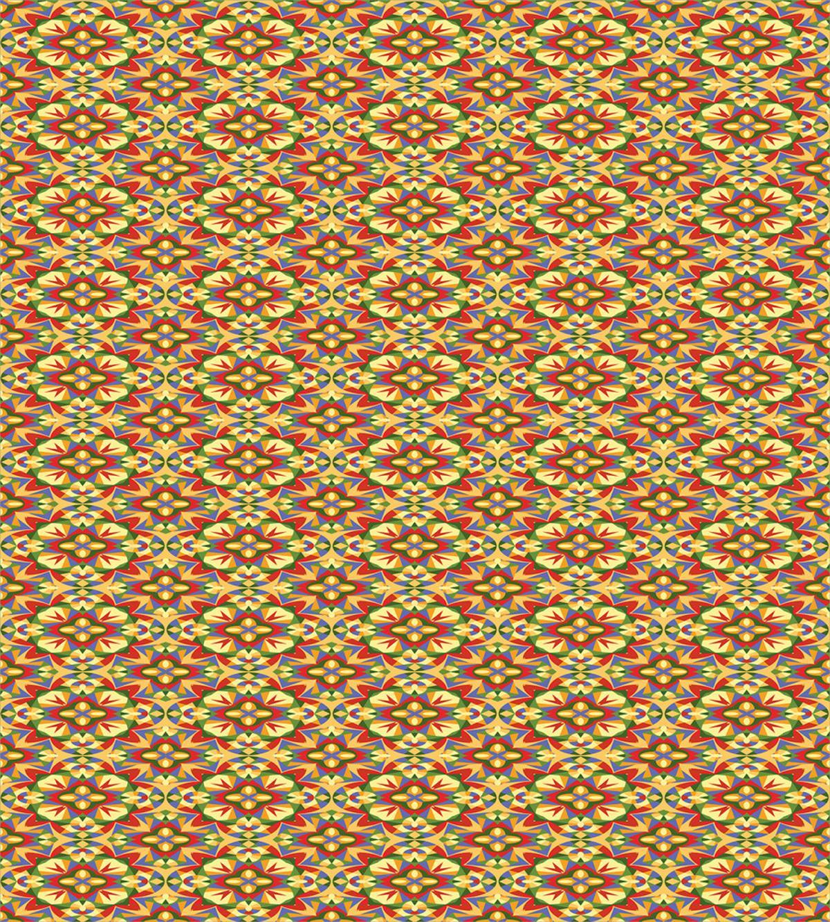 Polygonal Rainbow Palette — Pattern