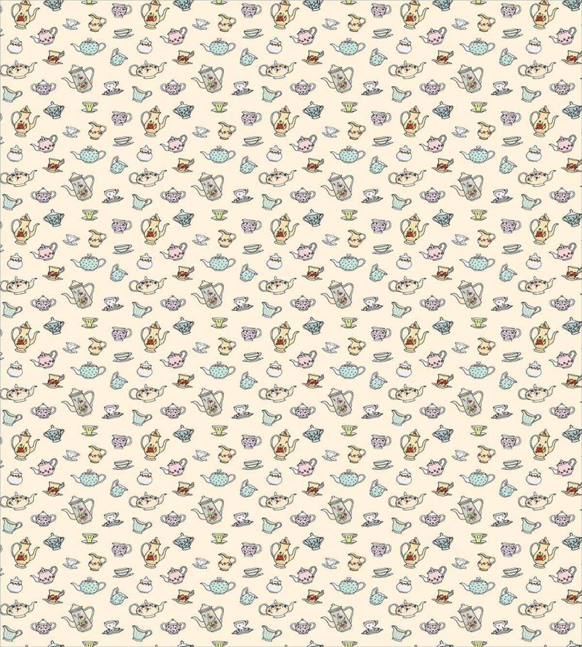 Vintage Floral Cups — Pattern